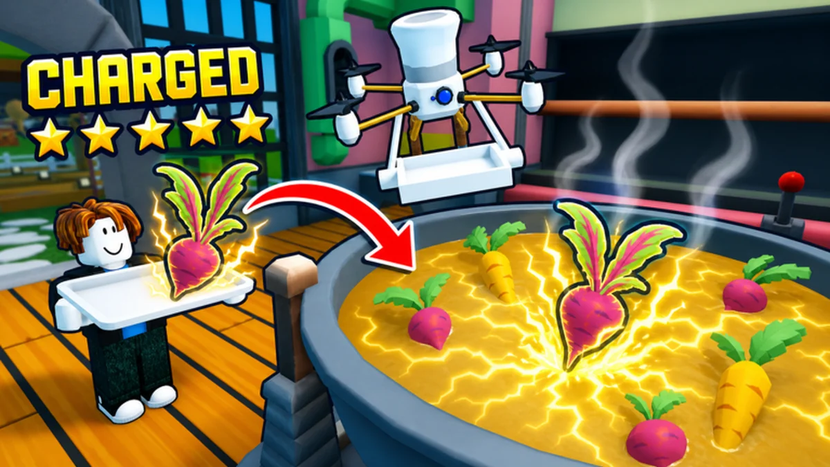 Official Automate a Restaurant cooking artwork behind the code-page call to action
